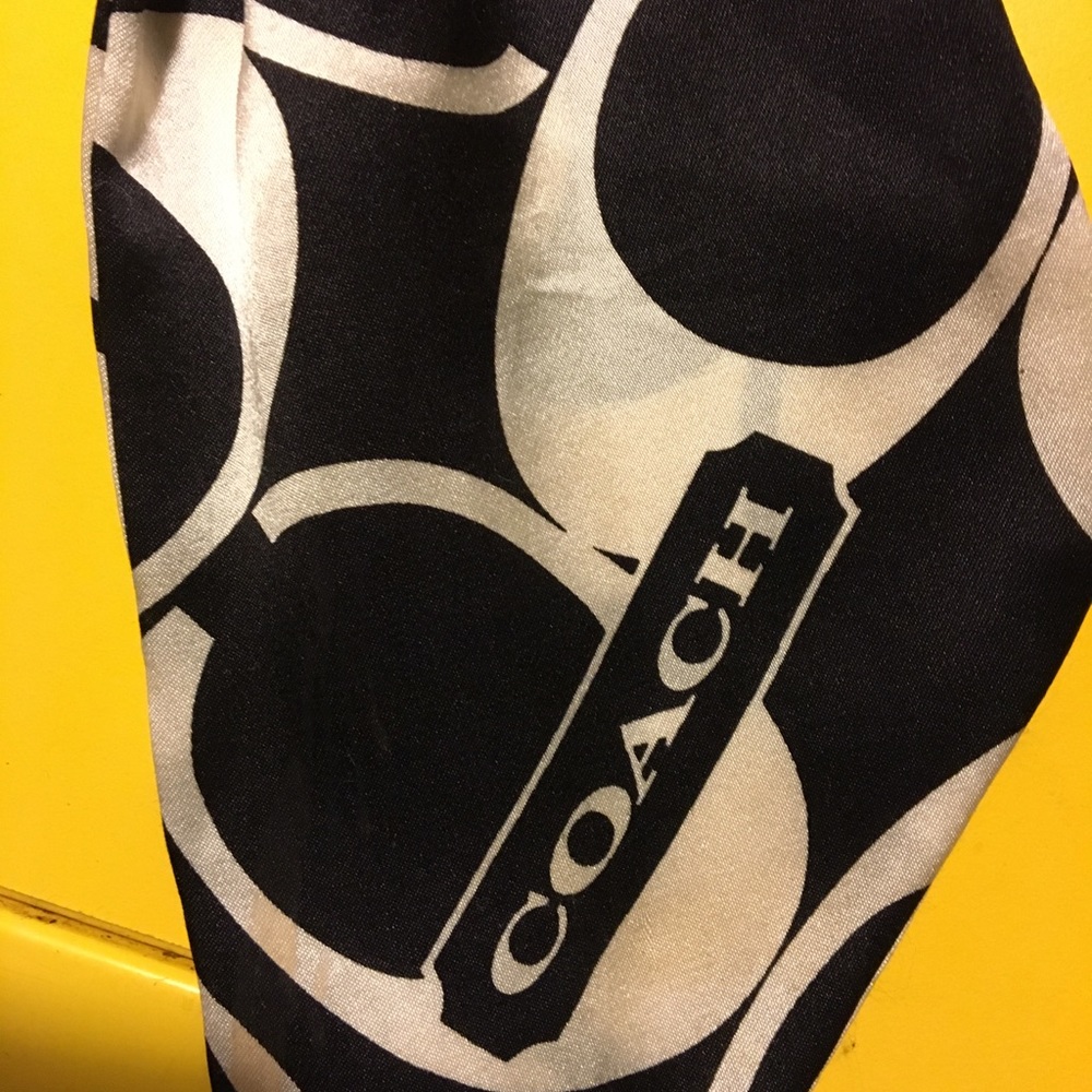 Coach 100% silk scarf